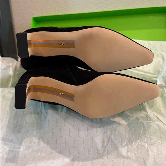 Sam Edelman Black Sylvia Suede Tall Dress Boots Size 12 - Picture 4 of 6